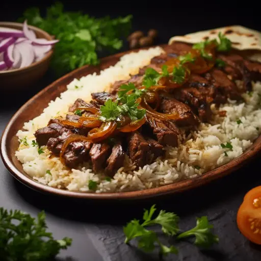 Camel Meat Doner with Rice